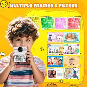 HiMont Kids Instant Print Camera – Black