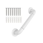 supregear Bathroom Grab Bar Rail, 30 cm Non-Slip ABS 304 Stainless Steel Bathroom Handle Balance Grab Bar for Elderly Children Bathtub Toilet Bedroom, Concealed Screw Wall Mounted