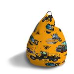 My 1st JCB Beanbag - Joey JCB Design - Polycotton