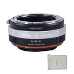 PHOLSY Lens Mount Adapter for Nikkor G/F/AI/AIS/D/AF-S Lens Compatible with Nikon F (G-Type) Lens to E (NEX) Mount Camera Compatible with Sony Camera Body, Lens Adapter with Aperture Control Ring