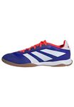 adidas Predator League Football Boots Indoor, Lucid Blue/Cloud White/Solar Red, 8.5 UK