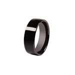 Tesla Smart Ring Accessories: Ceramic Ring for Model 3/Y/X/S and Cybertruck to Replace Key Card Key fob. (7.5, Black)