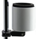 Kroozie Deluxe White Bicycle Cup Holder - The Ultimate Bike & Scooter Cup Holder for Handlebars, Cruiser, Electric & Exercise Bikes, Treadmills, and More