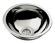 Ambassador Marine Half Sphere Stainless Steel Brushed Finish Sink, 9 1/2-Inch Wide x 4 3/4-Inch Deep