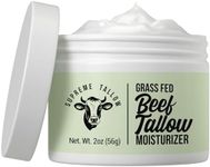 Supreme Tallow - Grass Fed Beef Tallow Moisturizer For Sensitive Skin. Unscented Ultra High Purity Whipped Tallow Balm. 2-In-1 Face Cream And Body Lotion For Dry, Damaged, Or Sensitive Skin Care.