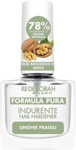 Deborah Milano - Smalto Formula Pura Trattamento Indurente per Unghie che si Spezzano, con Ingredienti Naturali e Olio Biologico di Noce, Dona Forza, Nutrizione e Flessibilità, 8.5 ml