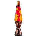 Lava Original Lamp - 14.5" Volcanic Crags - Red Wax and Orange Liquid - Home Décor Motion Light - 2078