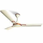 LONGWAY Wave P1 1200 mm/48 inch Ultra High Speed 3 Blade Anti-Dust Decorative Ceiling Fan (Ivory, Pack of 1)