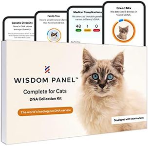 Wisdom Panel Complete: Comprehensive Cat DNA Test kit for 45 Health Genetic Health Conditions, 70+ Breeds and populations, 25+ Traits, Blood Type - 1 Pack