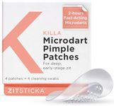 ZitSticka Killa Acne Patches for Face - World's Most Potent Pimple Patch with Fast-Acting Microdarts - Starts Working within 2 Hours for Deep, Early-Stage Zits & Blemish - 4 Count