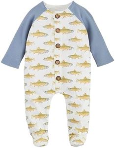 Mud Pie Baby Boy's Children's Fish Button Sleeper