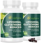 Liposomal Glutathione 2000 MG, 10x Better Absorption, Glutathione Supplement with Hyaluronic Acid + Collagen Peptide + Resveratrol, Powerful Antioxidant, Health Aging, Immune Health, 120 Count