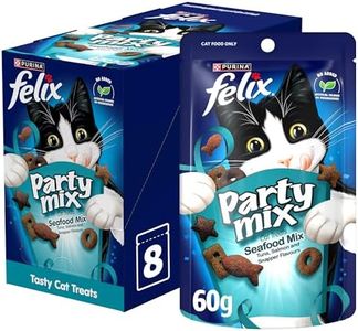 FELIX Adult Cat Treats Seafood Party Mix 8x60g