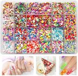 EHOPE Fake Sprinkles Fruit Nail Art Slices Clay Sprinkles Polymer Slices Faux Sprinkles DIY Nail Art Supplies Making Kit Decoration Arts Crafts for Nail Art and Cellphone Decorations (24 styles)