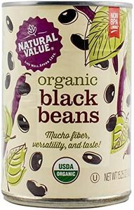 Natural Value Organic Black Beans, 15 Ounce (Pack of 12)