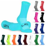 LION SPORTSWEAR Football Grip Socks For Men/Women/Kids - Variety Of Colours To Match Your Team Kit & Sleeve Socks (UK, Alpha, L, Aqua)