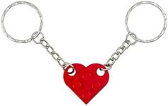 Lego Keyring,Red Couple Love Brick 