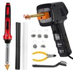 70W Plastic Welding Kit, Plastic Welding Machine 220V, 2 in1 Plastic Welder Gun Kit, Car Bumper Repair Kit with 40pcs Plastic Welding Rods & 500pcs Hot Staples for Plastic Crack Repair