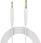 Auhsuxo Replacement QC35 II Headphone Replacement Cord Cable Compatible Bose QuietComfort 35 (Series II),Bose On-Ear 2/OE2/OE2i/QC25/QC35/Soundlink/SoundTrue Wireless Headphones (White)