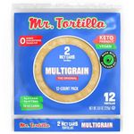 Mr. Tortilla 2 Net Carb Tortilla Wraps | Keto, Low Carb, Low Calorie, Vegan, Kosher | (Multigrain, 12 Count)…