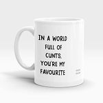 Coffee Cup Funny Your My Favourite Birthday Gifts for Women Men, 11 oz Novelty Mug for Best Friend, Happy Birthday Mug Thirty Party Cup Idea as a Joke Anniversary Best Adult Present