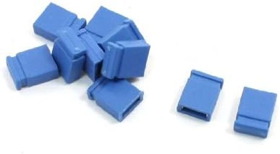 uxcell 10 Pcs 2.54mm Standard Circuit Board Shunts Short Jumper Cap