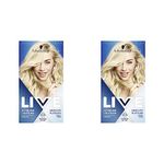 Schwarzkopf LIVE Intense Lightener, Permanent Blonde Bleach Hair Dye, With Brigtening Oil Booster, Lifts Hair Up To 8 Levels - Absolute Platinum 00A (Pack of 2)