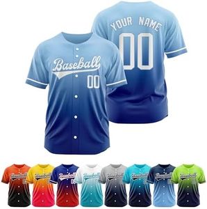 Custom Baseball Jersey Stitched or Printed Name Number Personanlized Shirts Sports Uniform for Men Women Youth