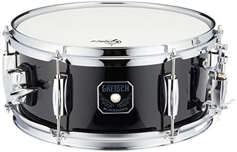 Gretsch Drums BH-5512-BK Full Range Snare 5.5 x 12 Inches, Black Hawk Mighty Mini