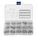 300pcs PEM Pressure Riveting Nuts Assortment Kit, Self Clinching Nuts Metal Press Riveting Nut Fastener Tool