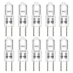 SCNNC G6.35 Halogen Light Bulbs 2 Pin 12V 50W Dimmable, 650LM Warm White 2700K, GY6.35 Halogen Capsule Bulb, for Chandeliers, Track Lights, Landscape Lights, Desk Lamps, Pack of 10