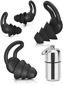 Ohrstöpsel zum Schlafen Noise Cancelling Gehörschutz, Wiederverwendbarer und Waschbare, Gehörschutzstöpsel 32dB zum Lärm Reduktion, Seitenschläfer, Schnarchen, Reisen, Arbeiten, mit Alubehälter 2 Paar