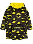 DC Comics Kids Blanket Hoodie Oversized Fleece Ultra Soft and Cosy Batman Hoody For Boys And Girls Grey One Size