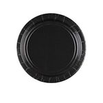 Amscan Black Dessert Paper Plates 17.7cm-8 Pcs