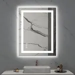 LOAAO 28X36 LED Bathroom Mirror wit