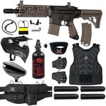 Maddog Tippmann TMC MAGFED Protective HPA Paintball Gun Starter Package - Tan