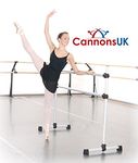 Cannons UK Freestanding and portable Ballet/stretch Barre. (Silver)