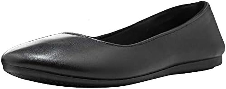 Alpine Swiss Womens Black Leather Pierina Ballet Flats 7 M US