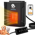 Dog House Heater,Pet House Heater with Thermostat&WiFi APP Remote Control,300W Safe Dog Heaters for Outside Outdoor Dog Houses with Adjustable Tempe&Timer&6FT Anti Chew Cord,Easy to Install