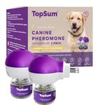 TopSum Pheromone Diffuser for Dogs: Premium Dog Calming Diffuser - Calming Pheromones for Dogs - Dog Appeasing Pheromone - Pet Calming Diffuser, 2 Pack (Sg Purple)