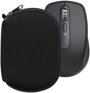 kwmobile Neoprene Case Compatible with Logitech MX Anywhere 3 / Anywhere 3S - Case for Mouse Soft Pouch Carry Bag - Black