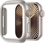 Meyaar Hard PC Bumper Case for Apple Watch Series 10,Ultra-Thin Protective Cover Frame [NO Screen Protector] for iWatch Series 10 (Starlight, 46 MM)