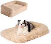 EHEYCIGA Foldable XXL Dog Bed, Faux