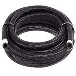 6AN 3/8" Fuel Line Hose, 10FT 350PSI Stainless Steel Nylon Braided Fuel Hose for Gas/Oil (CPE 3/8" 6AN)