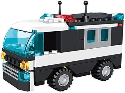 City Police Car Building Kit, City Police Sets Police Truck, Prisoner Transporter Toys Building Blocks Set for Kids Boys 6-12 Years Old, 104 Pcs