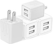 USB Wall Charger, tiavalmax 4-Pack 