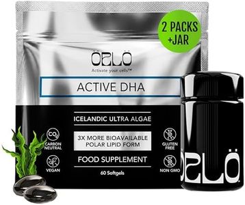 Orlo DHA - Vegan DHA Omega 3 Supplement - Triple Strength Omega3s - Plant Based DHA & EPA Fatty Acids Algae Omega-3 Oil - Sustainable Krill or Fish Oil Alternative (120 Mini Softgels Kit)