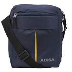 ADISA MS9001 navy blue men polyester travel side messenger sling bag