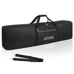 AKOZLIN 88 Keys Keyboard Case Portable Electric Keyboard Piano Gig Bag 600D Oxford Cloth with 10mm Sponge Padded 54.1"×6.69"×13.18", Black