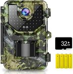 Vikeri Trail Camera, 1520P 20MP Game Camera with Night Vision Motion Activated Waterproof 120°Wide-Angle, 0.2s Trigger Hunting Trail Cam with 48pcs No Glow Infrared LED for Wildlife Monitoring